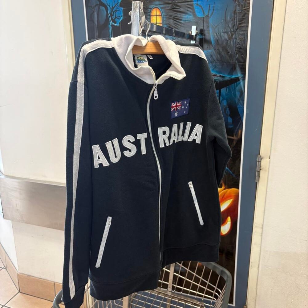 Navy blue australia zip up
